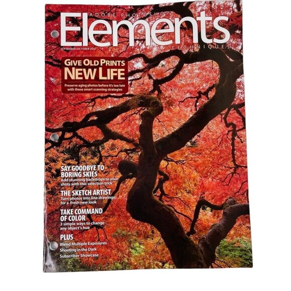 Adobe Photoshop Elements Techniques Magazine u September October 2012 Vol 9 No 5 - Picture 1 of 6